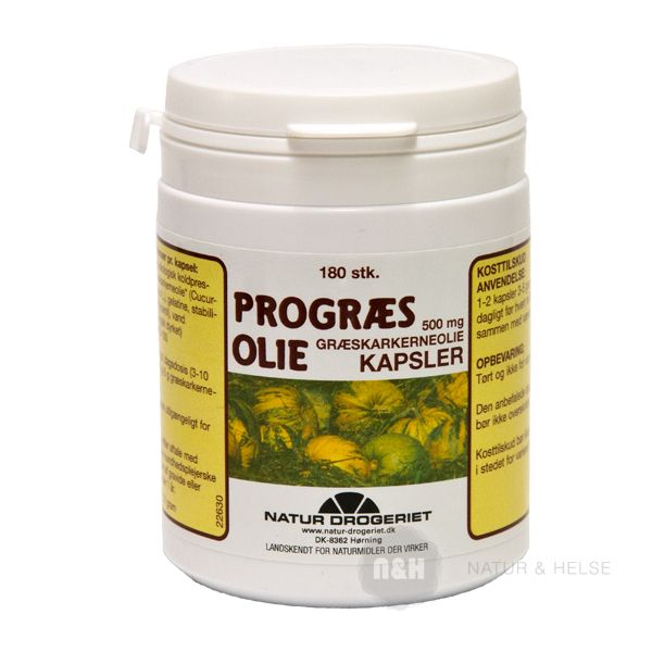 Progr�s olie 500 mg 180 stk.